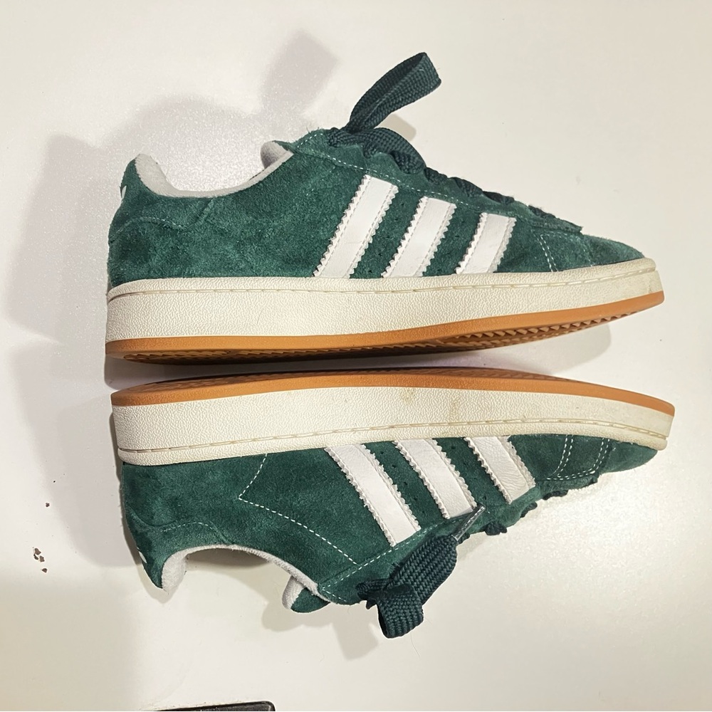 ADIDAS Campus 00s /green suede, white 3 stripes/women size 7.5/ men size 6 - Picture 4 of 11